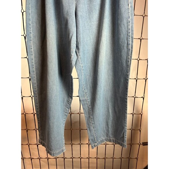 Vintage Studio 1X Denim Drawstring Elastic Waist Tapered Pants Womens Relaxed Fi - Picture 11 of 16